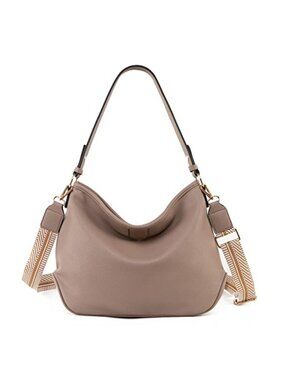 Vegan Leather Hobo Bag Shoulder Purse with Adjustable Strap